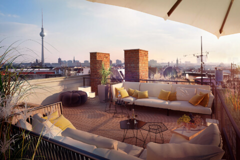 loomilux project Berlin rooftop on homify