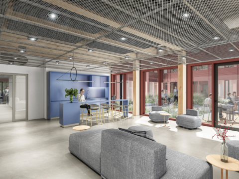 Architekturvisualisierung RAG-Stiftung Kitchen