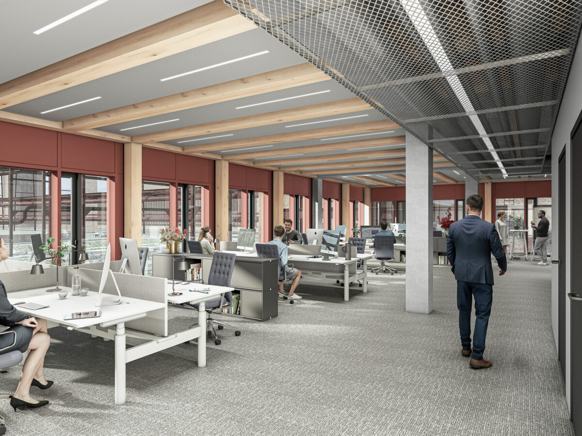 Architekturvisualisierung RAG-Stiftung Office