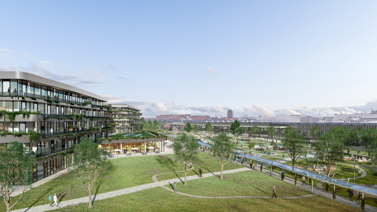 grEEn campus rüsselsheim architekturvisualisierung