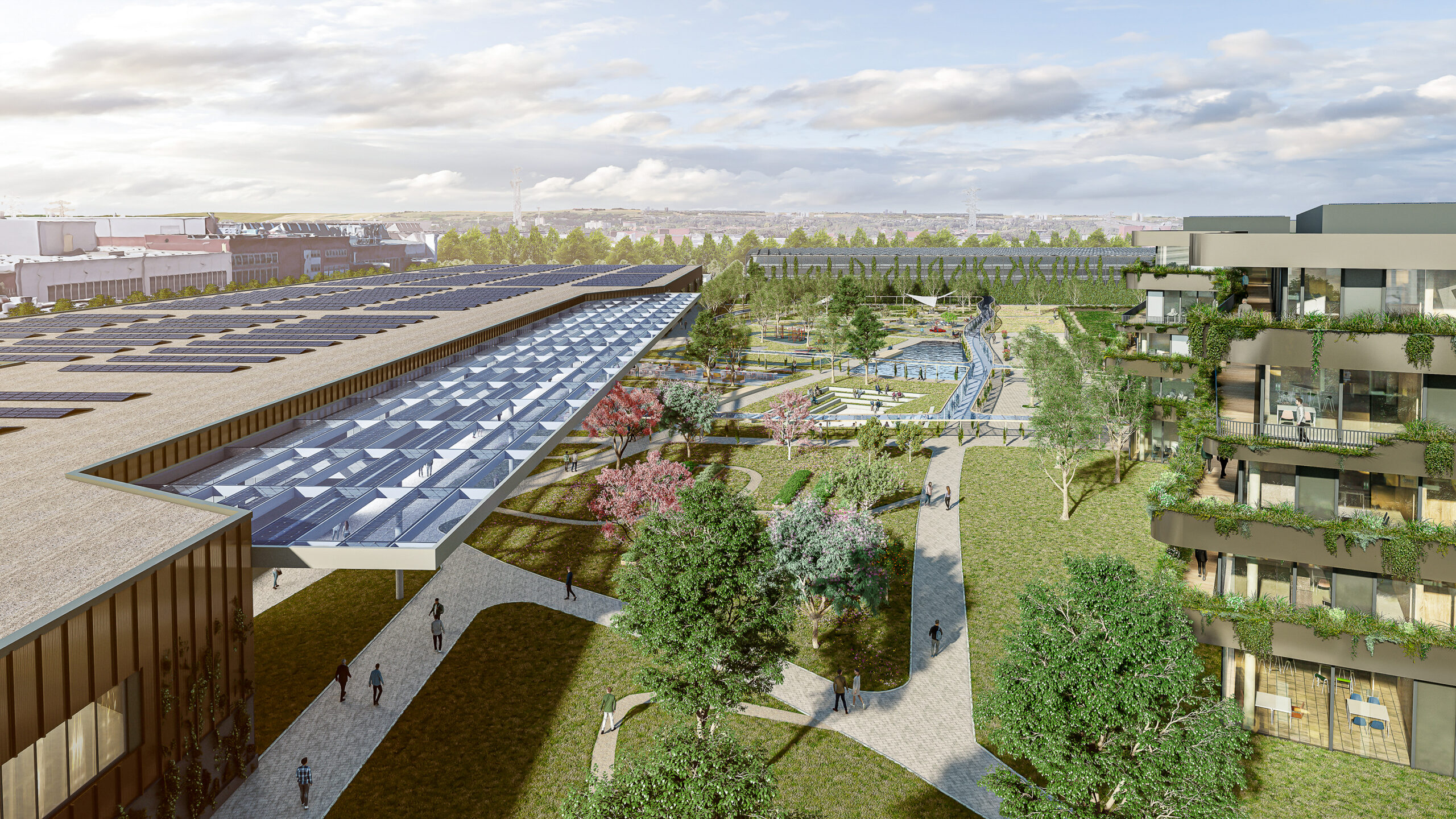 architekturvisualisierung, architektur visualisierung, berlin, green campus, rüsselsheim, projektentwicklung, marketingvisualisierung, immobilienvisualisierung, marketing, architekturrendering, architektur rendering, rendering, 3D-visualisierung, 3D-rendering, architekturdarstellung, bauvisualisierung, produktvisualisierung, animation, film, loomilux